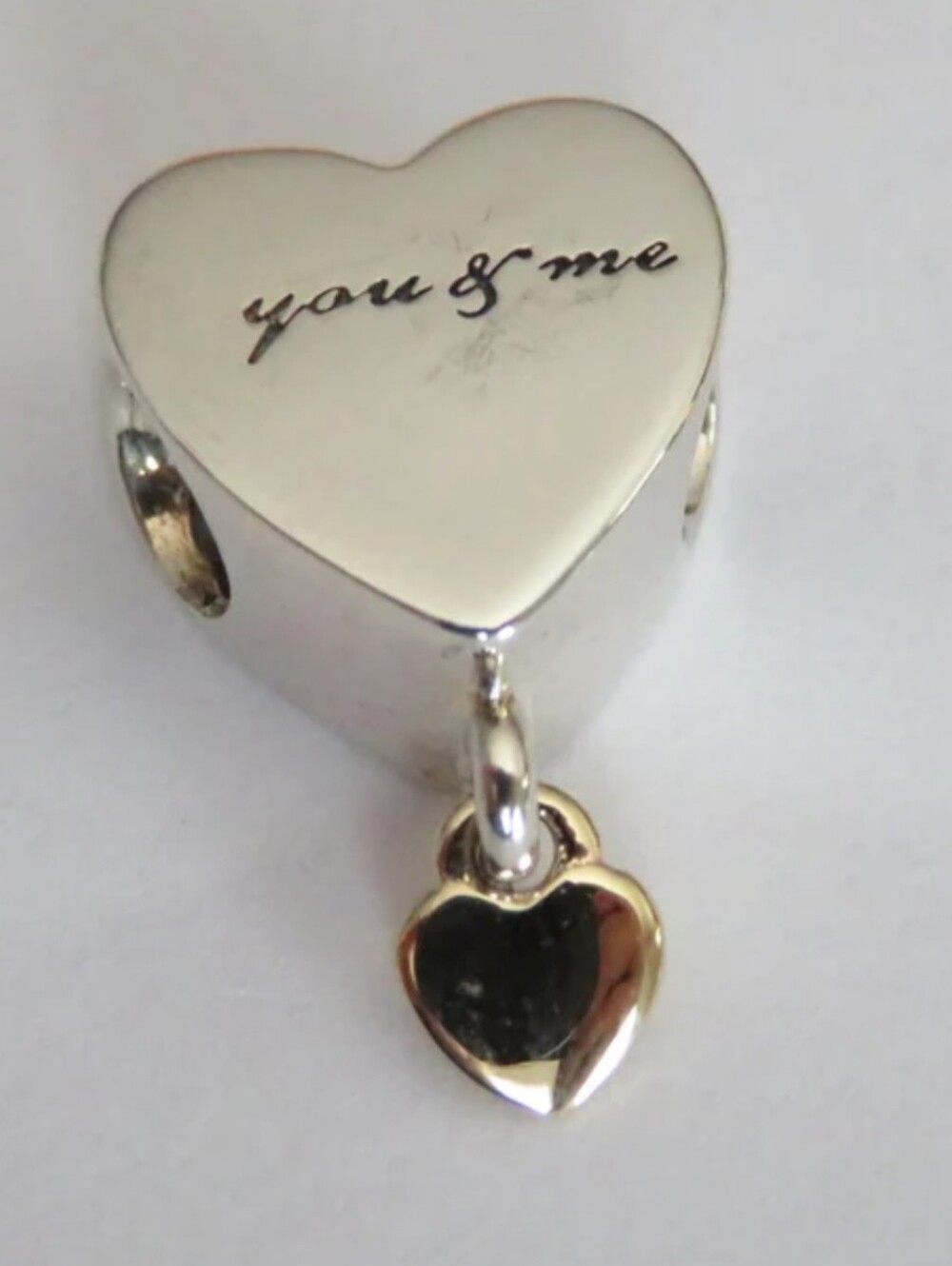Pandora Sterling Silver "You & Me" Dangle Charm